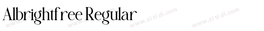 Albrightfree Regular字体转换